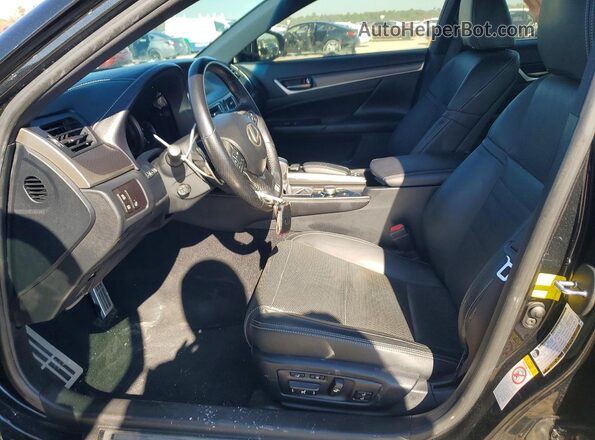 JTHCZ1BL9HA004908 2017 LEXUS GS Black Вид салону спереду