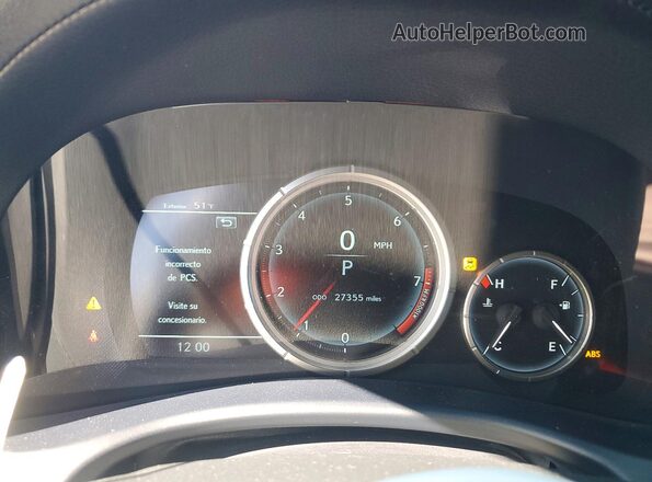 JTHCZ1BL9HA004908 2017 LEXUS GS Black Вид щитка приладів