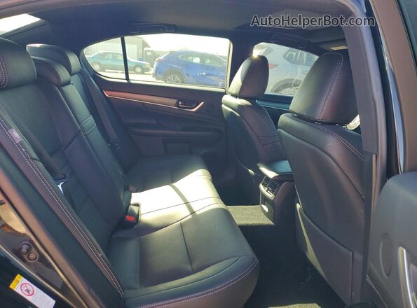 JTHCZ1BL9HA004908 2017 LEXUS GS Black Вид задніх сидінь