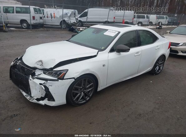 JTHCZ1D24K5016923 2019 LEXUS IS 350 White Առջևի ձախ երեք քառորդ տեսարան