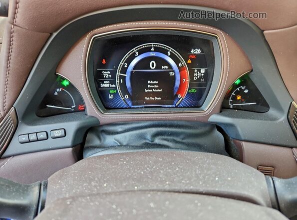 JTHD51FF4L5012601 2020 LEXUS LS Blue Instrument cluster view