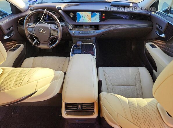 JTHD51FF4L5012601 2020 LEXUS LS Blue Dashboard view