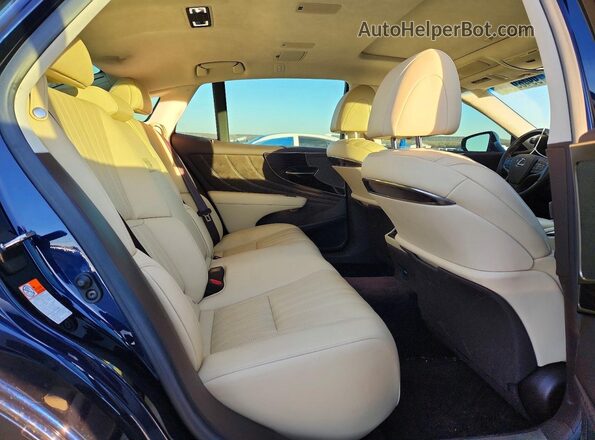 JTHD51FF4L5012601 2020 LEXUS LS Blue Rear seats view