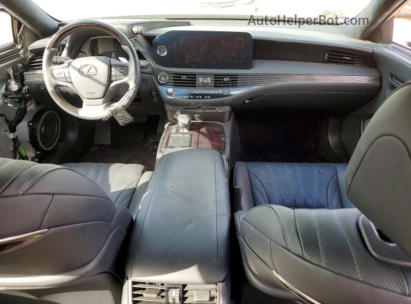 JTHD51FFXM5013074 2021 LEXUS LS Black Dashboard view