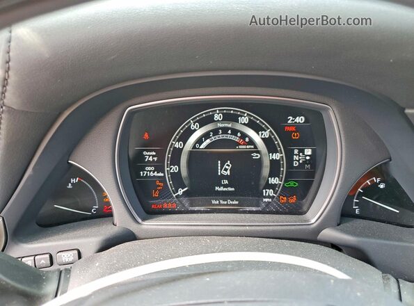 JTHD51FFXM5013074 2021 LEXUS LS Black Instrument cluster view