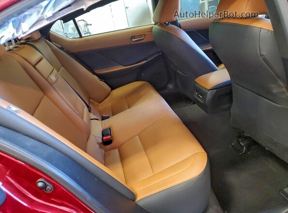 JTHDA1D28N5120850 2022 LEXUS IS Red Vista de los asientos traseros