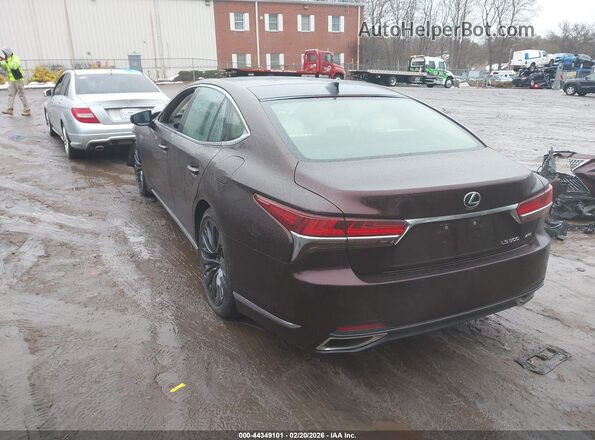 JTHG5LGF0L5007614 2020 LEXUS LS 500 Burgundy უკანა მარცხენა