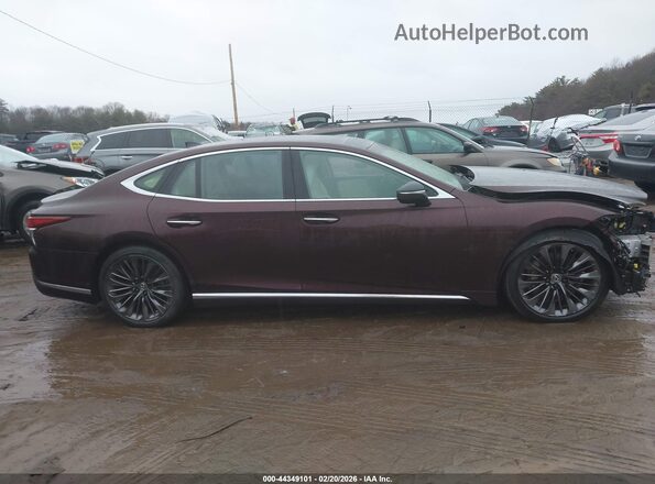 JTHG5LGF0L5007614 2020 LEXUS LS 500 Burgundy სალონის 360-გრადუსიანი ხედი