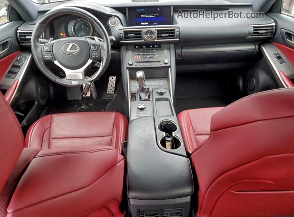 JTHG81F25L5042997 2020 LEXUS IS Black Widok deski rozdzielczej