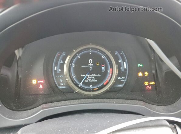 JTHG81F25L5042997 2020 LEXUS IS Black Widok zestawu wskaźników