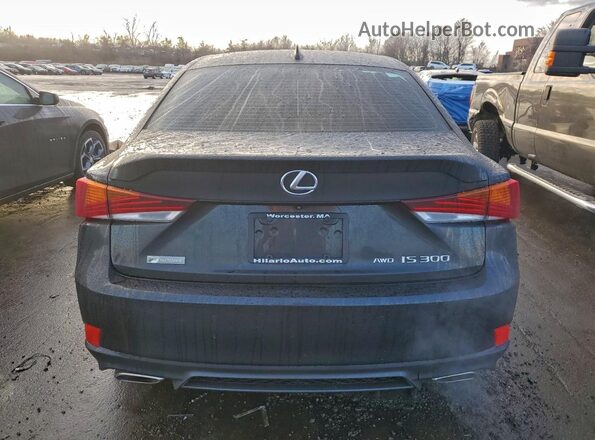 JTHG81F29L5040816 2020 LEXUS IS Black Հետևի տեսք