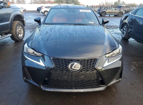 JTHG81F29L5040816 2020 LEXUS IS Black Դիմացի տեսք