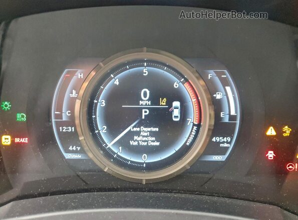 JTHGA1D23L5105151 2020 LEXUS IS Black Вид щитка приладів