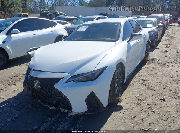 JTHGZ1B20M5040885 2021 LEXUS IS 350 White Առջևի ձախ երեք քառորդ տեսարան