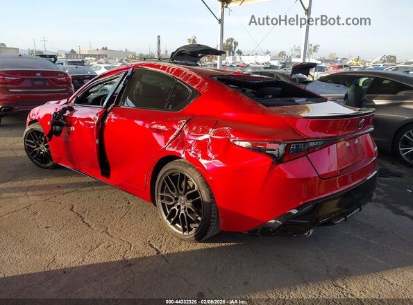 JTHGZ1B20R5074798 2024 LEXUS IS 350 Red Trasero izquierdo