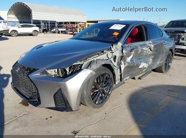 JTHGZ1B23N5057567 2022 LEXUS IS 350 Серый Передняя левая четверть
