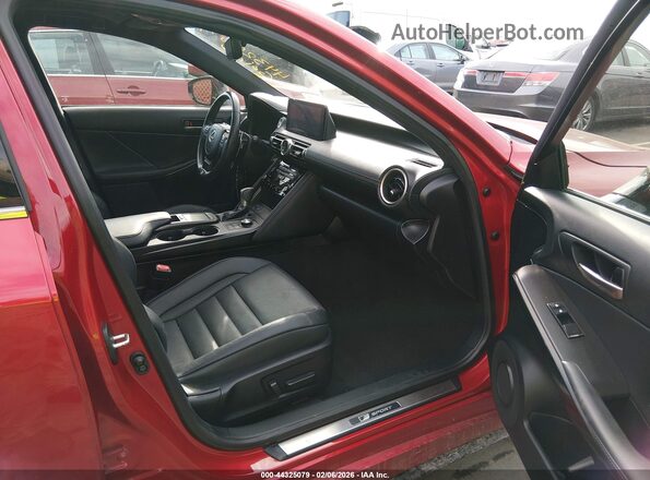 JTHGZ1B24M5042686 2021 LEXUS IS 350 Red წინა სალონის ხედი