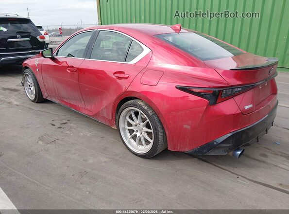 JTHGZ1B24M5042686 2021 LEXUS IS 350 Red უკანა მარცხენა