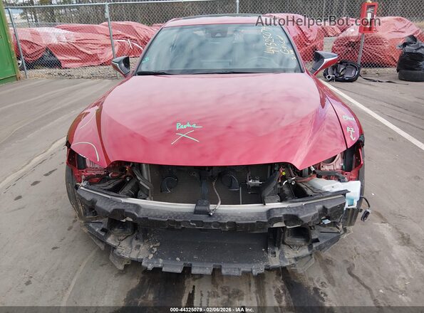 JTHGZ1B24M5042686 2021 LEXUS IS 350 Red ხელსაწყოთა პანელის ხედი