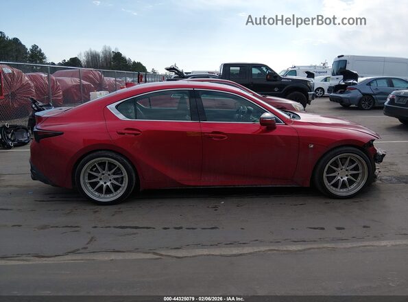 JTHGZ1B24M5042686 2021 LEXUS IS 350 Red უკანა სალონის ხედი