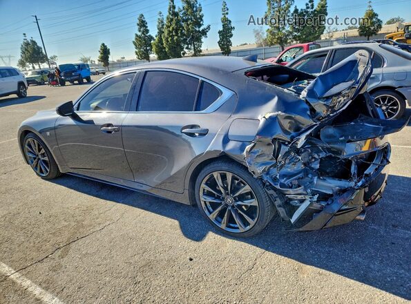 JTHGZ1B25M5037173 2021 LEXUS IS Charcoal Tył lewy