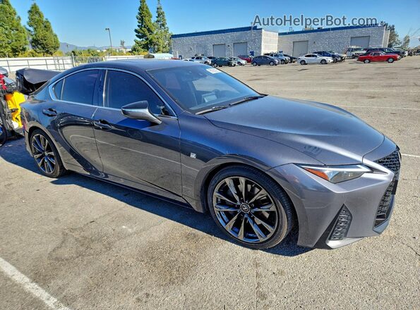 JTHGZ1B25M5037173 2021 LEXUS IS Charcoal Przód prawy