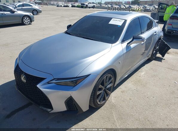 JTHGZ1B26P5069148 2023 LEXUS IS 350 Silver Առջևի ձախ երեք քառորդ տեսարան
