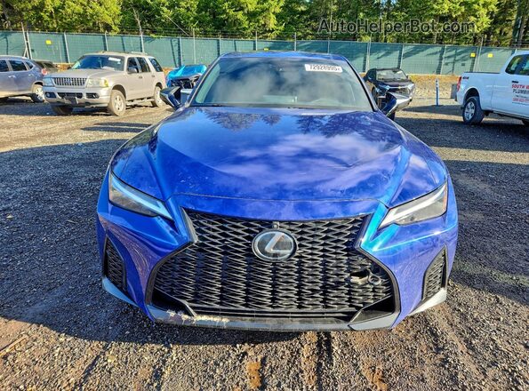 JTHGZ1B2XM5040294 2021 LEXUS IS Blue წინა ხედი