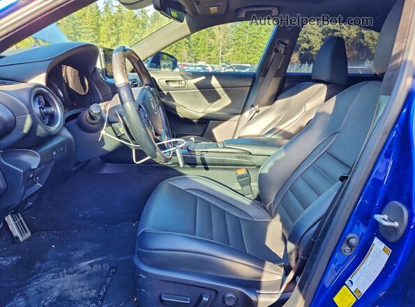 JTHGZ1B2XM5040294 2021 LEXUS IS Blue წინა სალონის ხედი