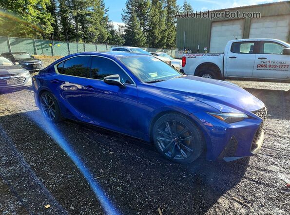 JTHGZ1B2XM5040294 2021 LEXUS IS Blue წინა მარჯვენა