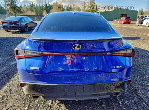 JTHGZ1B2XM5040294 2021 LEXUS IS Blue უკანა ხედი