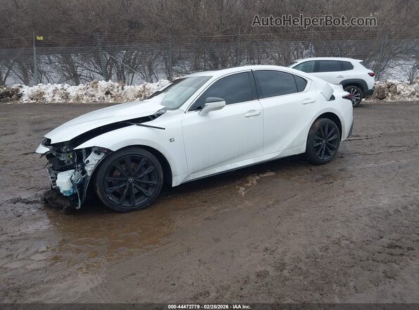 JTHGZ1E20R5035382 2024 LEXUS IS 350 White წინა მარცხენა ხედი სამი მეოთხედიდან