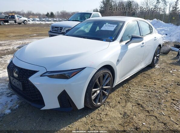 JTHGZ1E24M5022319 2021 LEXUS IS 350 Белый Передняя левая четверть