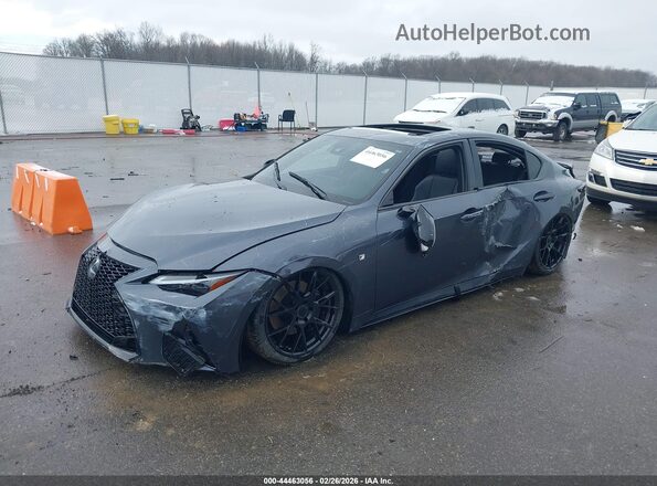 JTHGZ1E24R5035403 2024 LEXUS IS 350 Gray Vista tres cuartos delantera izquierda