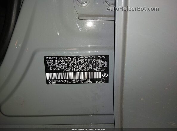 JTHGZ1E26R5036052 2024 LEXUS IS 350 Gray Вид підкапотного простору