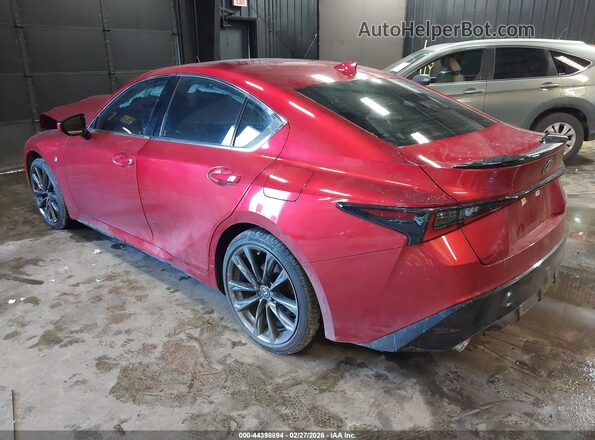 JTHGZ1E26R5036858 2024 LEXUS IS 350 Red Trasero izquierdo