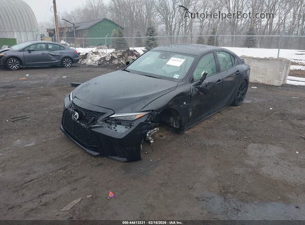JTHGZ1E27S5040021 2025 LEXUS IS 350 Black Vista tres cuartos delantera izquierda