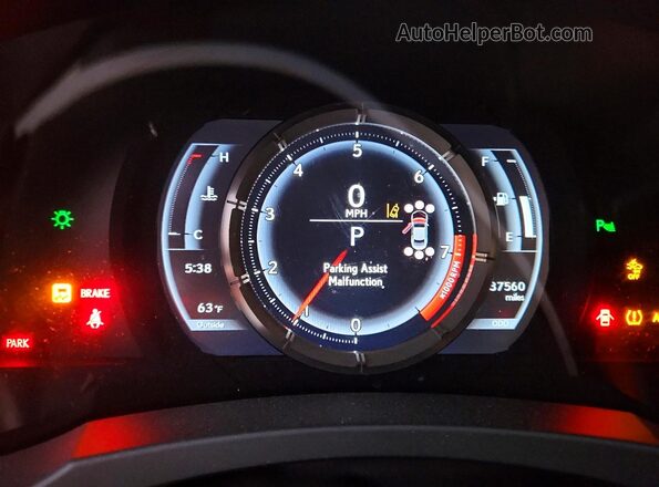 JTHGZ5BC2L5022564 2020 LEXUS RC Red Вид щитка приладів