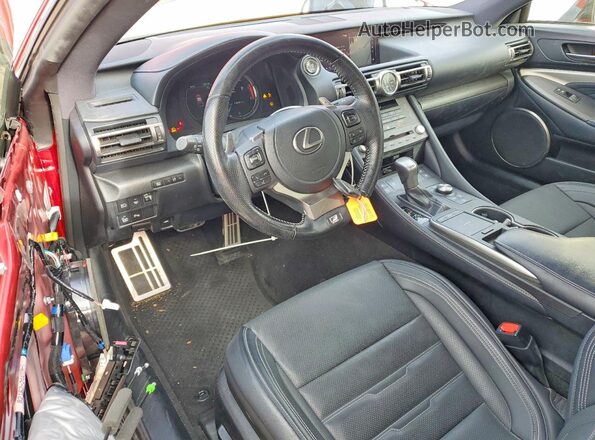 JTHGZ5DC2M5010672 2021 LEXUS RC Red წინა პანელის ხედი