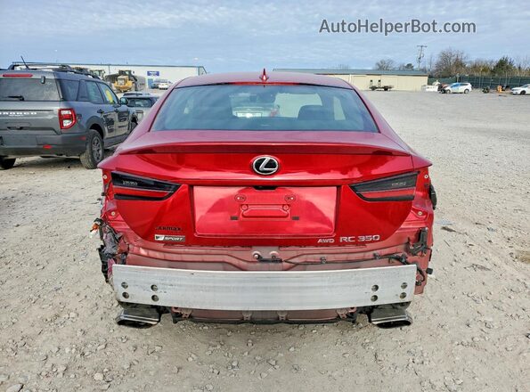 JTHGZ5DC2M5010672 2021 LEXUS RC Red უკანა ხედი