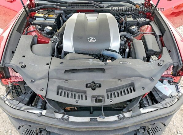 JTHGZ5DC2M5010672 2021 LEXUS RC Red უკანა სალონის ხედი