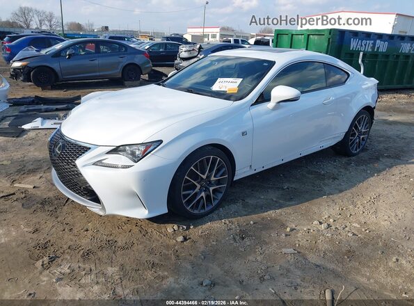 JTHHA5BC2G5003983 2016 LEXUS RC 200T White წინა მარცხენა ხედი სამი მეოთხედიდან