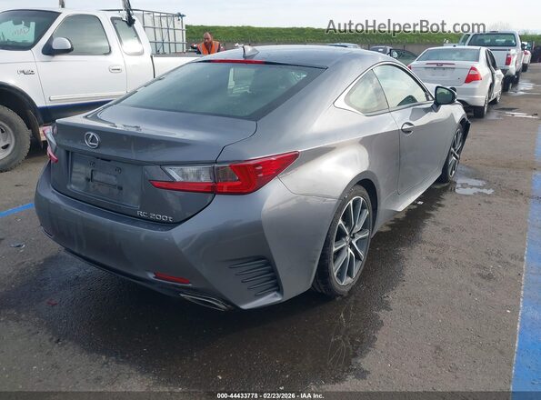 JTHHA5BC3H5007414 2017 LEXUS RC 200T Silver Trasero derecho