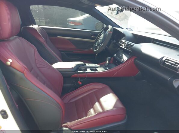 JTHHE5BC0G5013240 2016 LEXUS RC 350 White Вид салону спереду