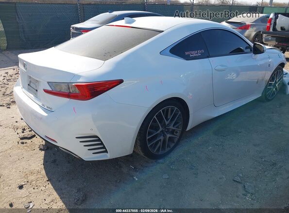 JTHHE5BC0G5013240 2016 LEXUS RC 350 White Задня права чверть