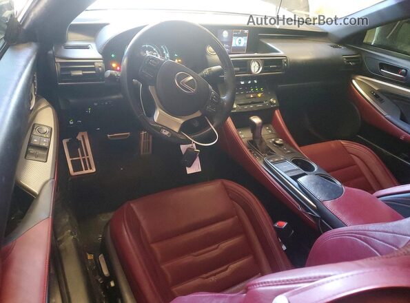 JTHHE5BC2H5017047 2017 LEXUS RC Black Առջևի վահանակի տեսք