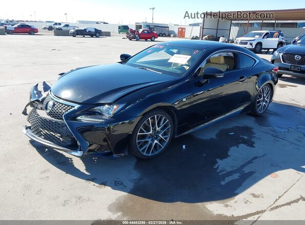 JTHHE5BC5H5017737 2017 LEXUS RC 350 Black წინა მარცხენა ხედი სამი მეოთხედიდან