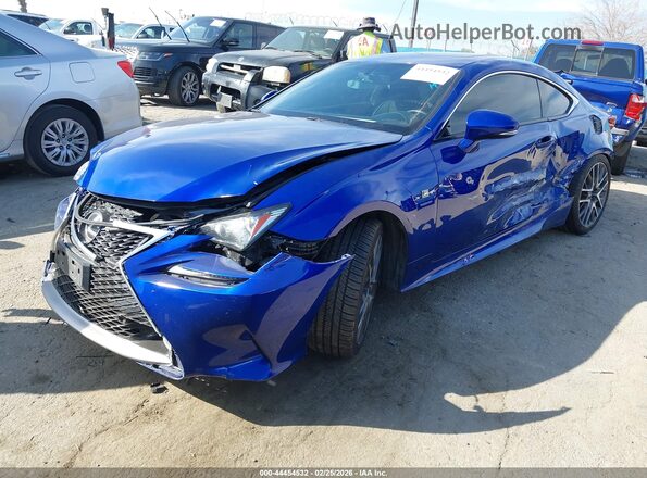 JTHHE5BC7G5012277 2016 LEXUS RC 350 Blue Vista tres cuartos delantera izquierda
