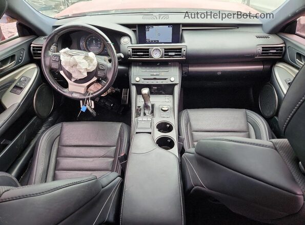 JTHHE5BCXH5015112 2017 LEXUS RC Red Widok deski rozdzielczej