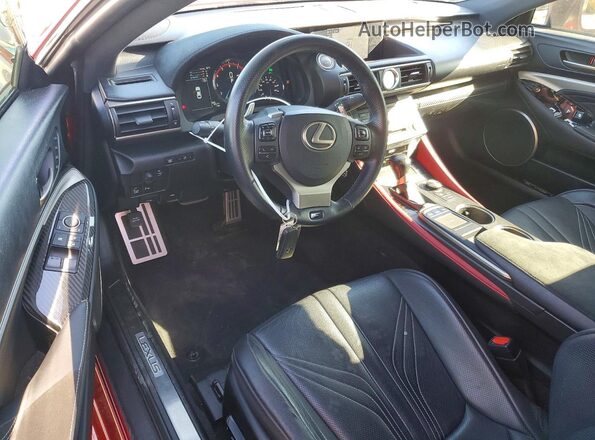 JTHHP5BC7H5006488 2017 LEXUS RC-F Red Dashboard view